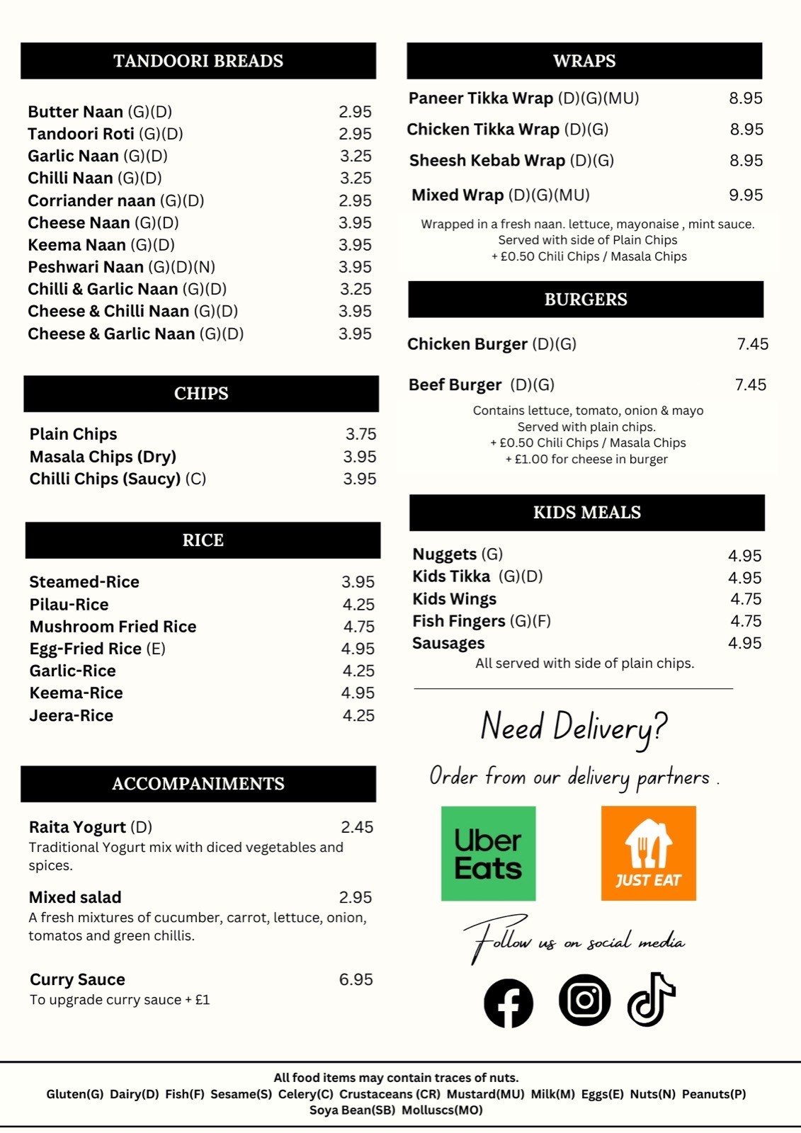 Menu Page 3